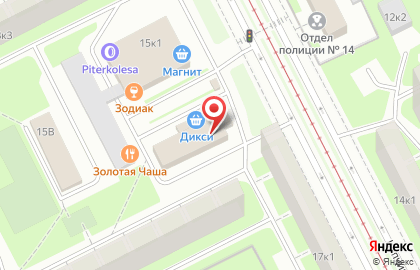 Киоск по ремонту обуви, Фрунзенский район на Купчинской улице на карте