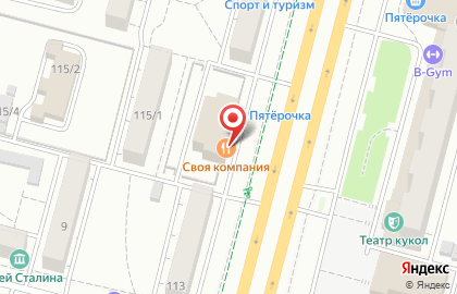 Мягкий ресторан Своя Компания в Орджоникидзевском районе на карте