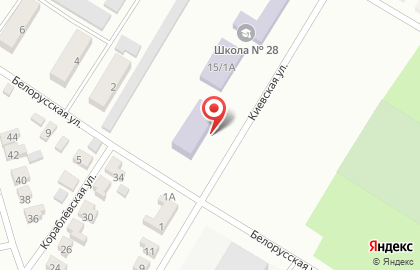Средняя общеобразовательная школа №28 на Киевской улице на карте