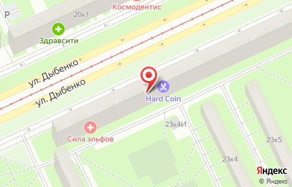 Магазин товаров из Финляндии на ул. Дыбенко, 23 к1 на карте