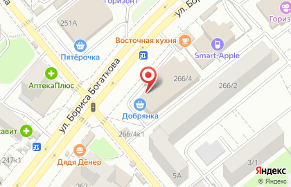 Цветочная лавка Клумба на улице Бориса Богаткова на карте
