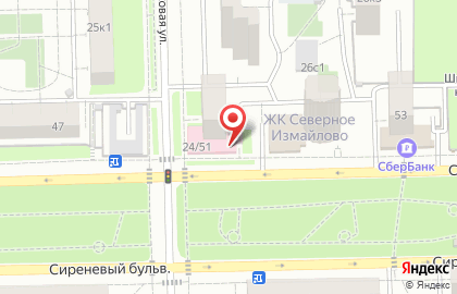 Аптека №274 Северное Измайлово, ЗАО на карте