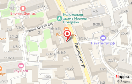 Кафе на Пятницкой на карте
