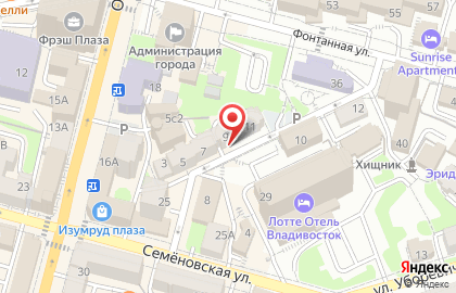 Правовое Управление Администрации г. Владивостока в Краснознаменном переулке на карте
