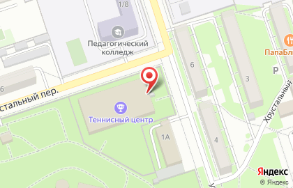Теннисный центр на улице Кутузова на карте