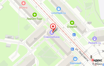 Совкомбанк в Санкт-Петербурге на карте