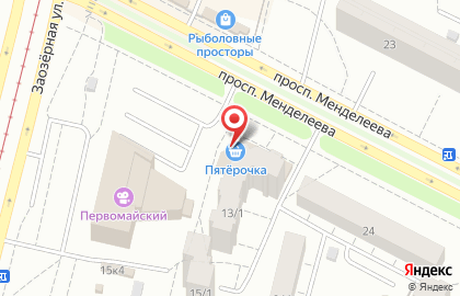 Магазин Домострой на Заозёрной улице на карте