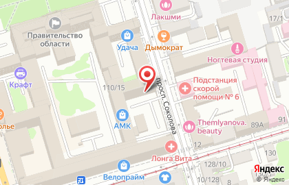 Ростовский филиал Банкомат, Банк Петрокоммерц на проспекте Соколова на карте