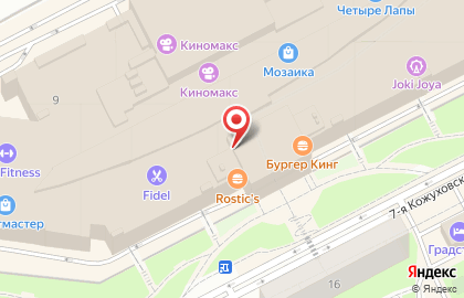 Ресторан быстрого питания Крошка Картошка на 7-й Кожуховской улице на карте