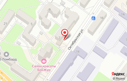 Салон красоты Топаз на Октябрьской улице на карте
