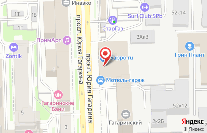 Шинный центр Бодрые Колеса на проспекте Юрия Гагарина на карте
