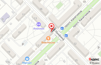 Рыбный магазин Fish House в Красноармейском районе на карте