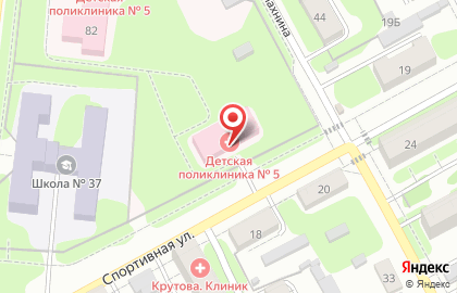 Детская поликлиника №5 в Иваново на карте