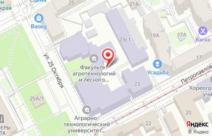 ПГСХА на Петропавловской улице на карте