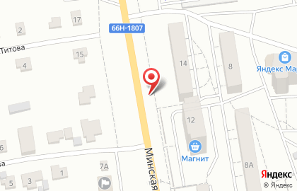 Техстройконтракт на Минской улице на карте