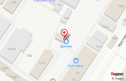 Магазин Дачник на Ярославской улице на карте