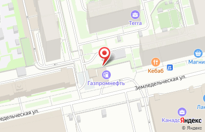 АЗС Фаэтон на Земледельческой улице на карте