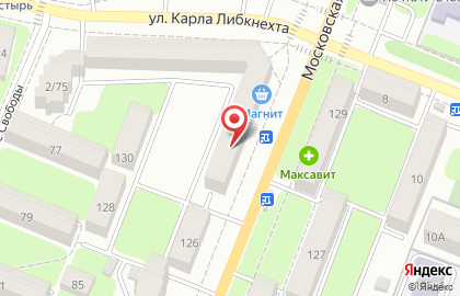 Магазин бытовой химии Южный двор на Московской улице на карте