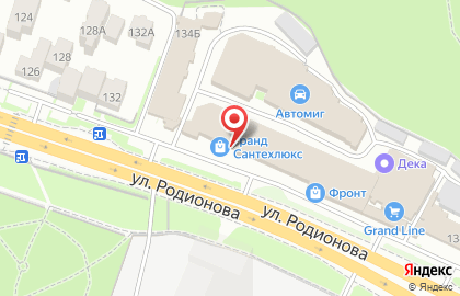 Розничный магазин бытовой и инженерной сантехники Сантехлюкс в Нижнем Новгороде на карте