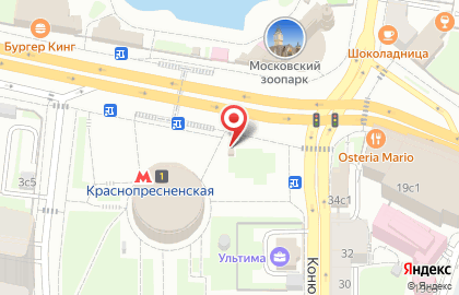 Магазин цветов на улице Красная Пресня на карте