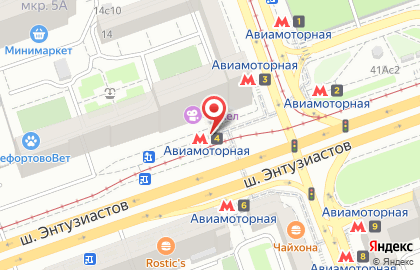 Московское бюро ремонта на шоссе Энтузиастов на карте