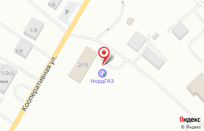 Автогазресурс на Кооперативной улице на карте