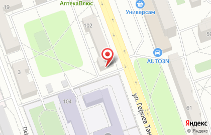 Челябинский филиал Банкомат, Россельхозбанк на улице Героев Танкограда на карте