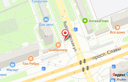 Магазин текстиля и трикотажа Подушкин на Будапештской улице на карте