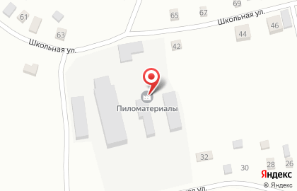 Деревообрабатывающее предприятие на Школьной улице на карте