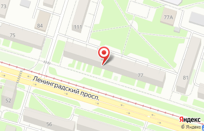 Магазин светотехники Велком на Ленинградском проспекте на карте