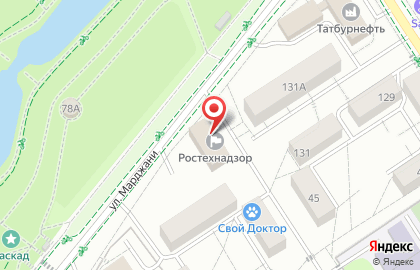 Безопасность в Казани на карте