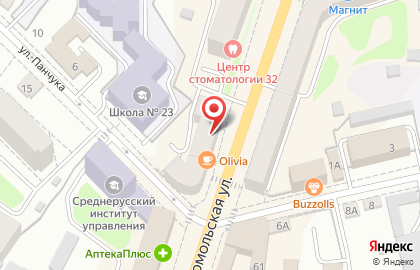 Книжно-канцелярский магазин Оптимист в Заводском районе на карте