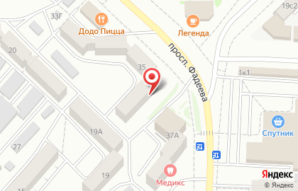 Парикмахерская Очарование в Черновском районе на карте