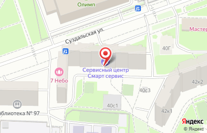 Сервисный центр Смарт Сервис на Суздальской улице на карте