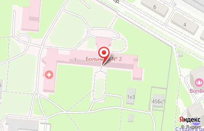 Городская больница №2 в Дзержинске на карте