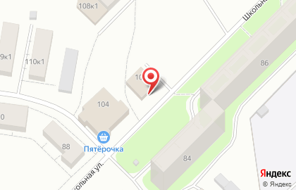 Продовольственный магазин Визит на Школьной улице на карте