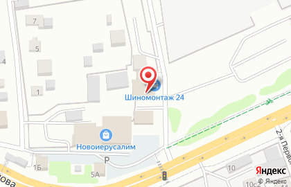 Шиномонтажная мастерская на ул. Панфилова, 2Б на карте