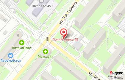 Аптека Медфарм в Октябрьском районе на карте