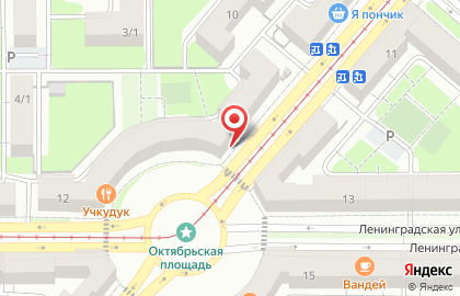 Банкомат Челябинвестбанк на Октябрьской улице на карте