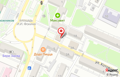 Продуктовый магазин Снежка в Фокинском районе на карте