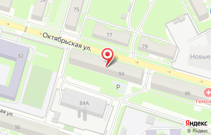 Зоомагазин Сытый Хвост на Октябрьской улице на карте