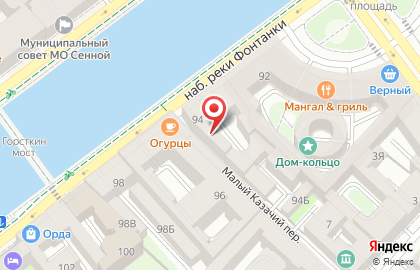 Детский сад №135 в Адмиралтейском районе на карте