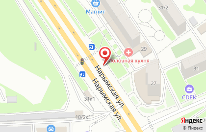 Цветочный магазин в Новосибирске на карте