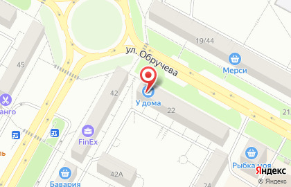 Продовольственный магазин Любава в Центральном районе на карте
