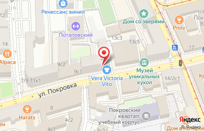 Магазин обуви и сумок Vera Victoria Vito на улице Покровка на карте