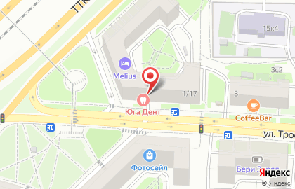 Продуктовый магазин в Москве на карте