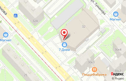 Торговый центр 7 дней в Дзержинском районе на карте