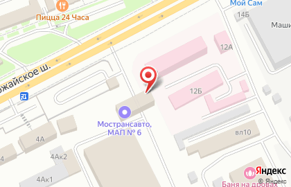 Одинцовское ПАТП на Можайском шоссе на карте