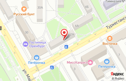Туристическая компания Горящие туры на Туркестанской улице на карте
