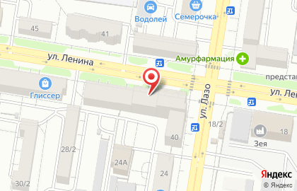 Гостиница Удача в Благовещенске на карте
